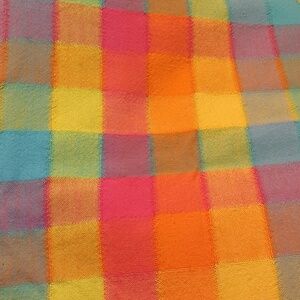 Tablecloth Cotton Gingham Brightly Coloured Spring  56x94